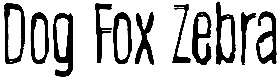 Dog Fox Zebra