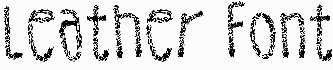 Leather Font
