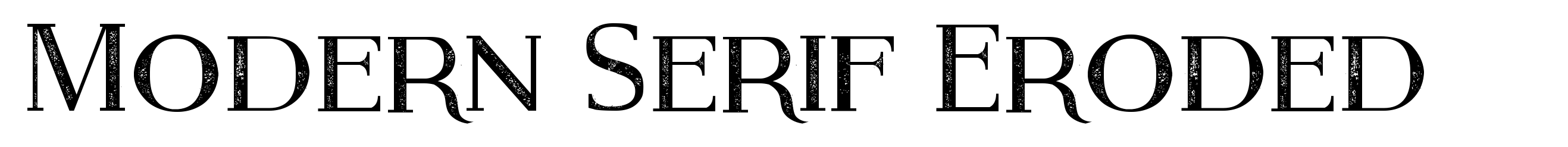 Modern Serif Eroded