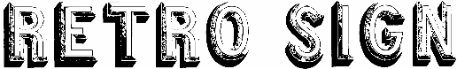 Retro sign