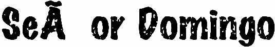 SeÃ±or Domingo