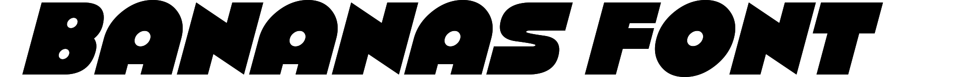 Bananas Font