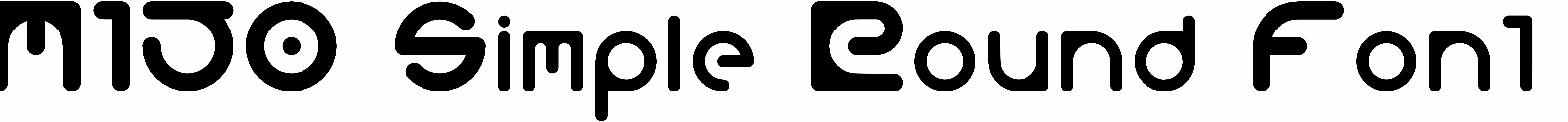 M150 Simple Round Font