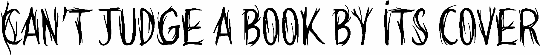 Can't judge a book by its cover