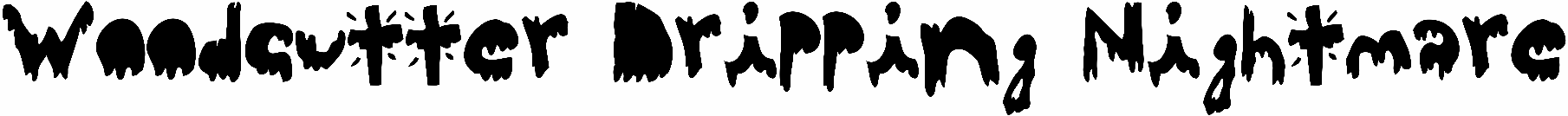 Woodcutter Dripping Nightmare