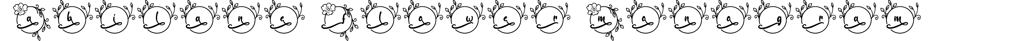 Abilane Flower Monogram