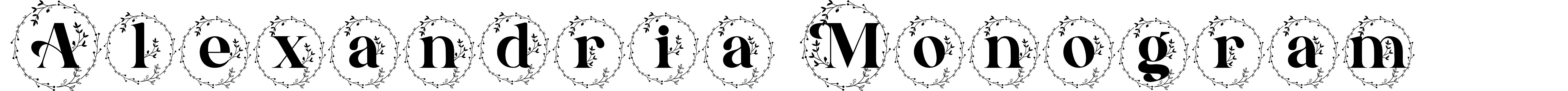 Alexandria Monogram