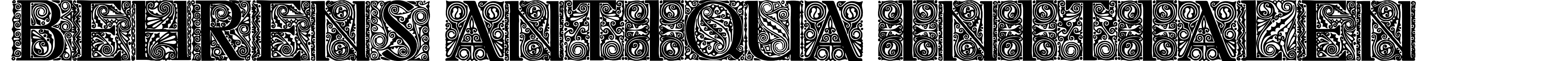 Behrens Antiqua Initialen