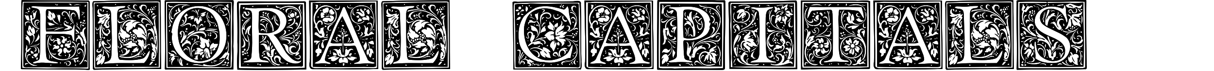 Floral Capitals