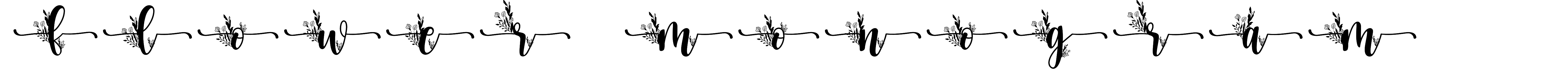 Flower Monogram