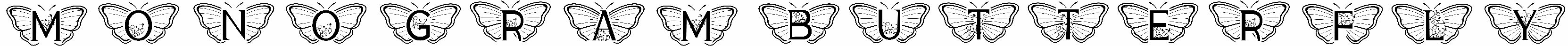Monogram Butterfly