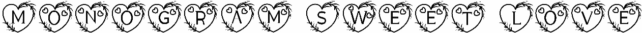 Monogram Sweet Love