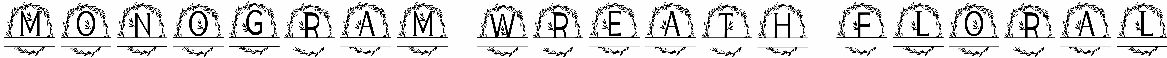 Monogram Wreath Floral