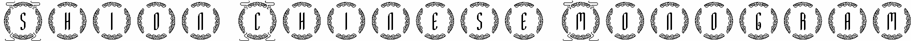 Shion Chinese Monogram