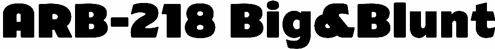 ARB-218 Big&Blunt