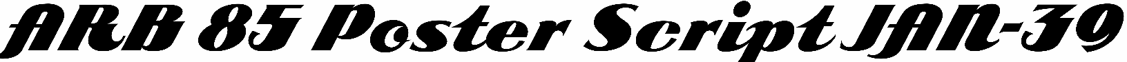 ARB 85 Poster Script JAN-39