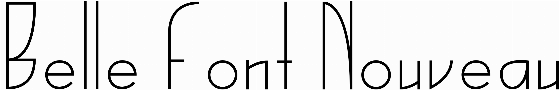 Belle Font Nouveau