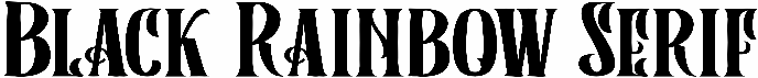 Black Rainbow Serif