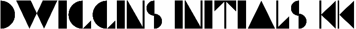 Dwiggins Initials KK