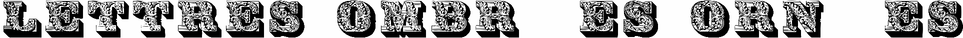 Lettres ombrÃ©es ornÃ©es