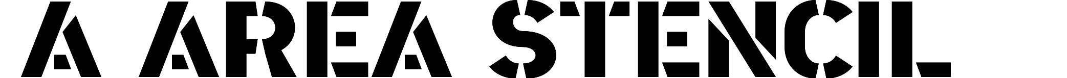 A Area Stencil