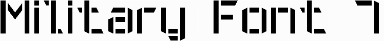 Military Font 7