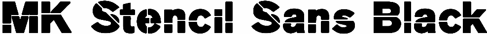 MK Stencil Sans Black