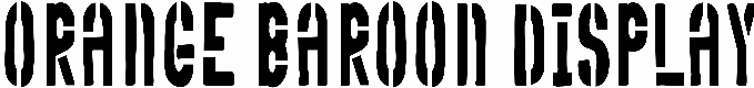 Orange Baroon Display