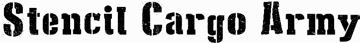 Stencil Cargo Army