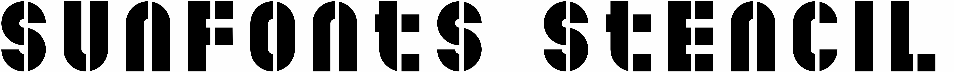 Sunfonts Stencil