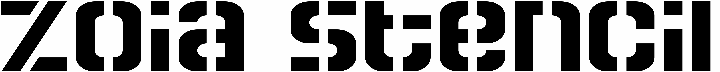 Zoia Stencil