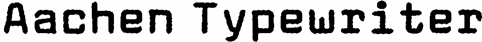 Aachen Typewriter