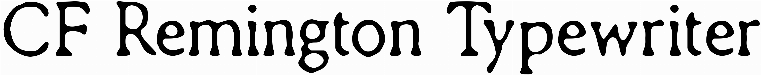 CF Remington Typewriter