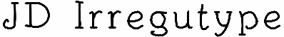 JD Irregutype