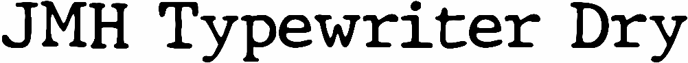 JMH Typewriter Dry