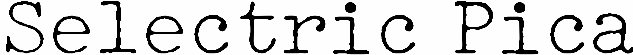 Selectric Pica