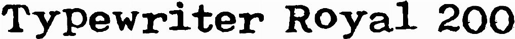 Typewriter Royal 200
