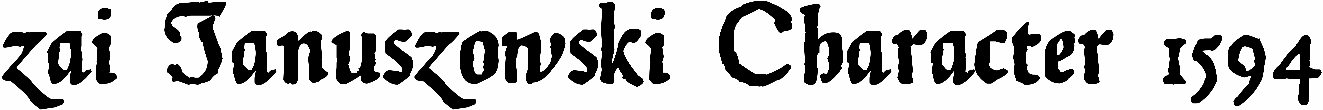 zai Januszowski Character 1594