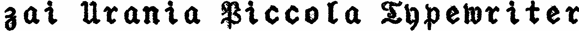 zai Urania Piccola Typewriter