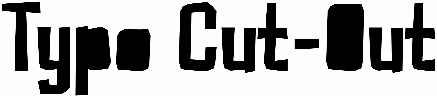Typo Cut-Out