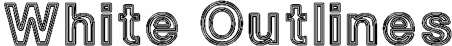 White Outlines