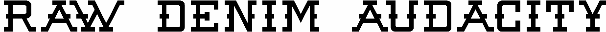 Raw Denim Audacity