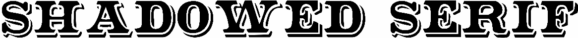 Shadowed Serif