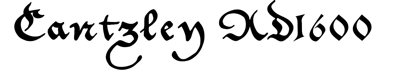 Cantzley AD1600
