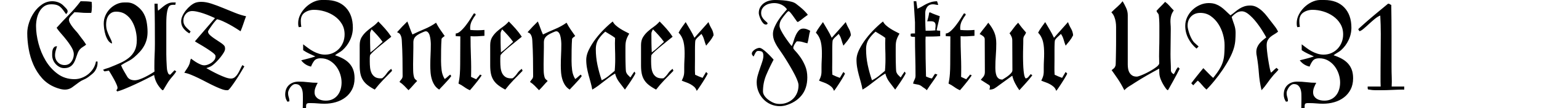 CAT Zentenaer Fraktur UNZ1