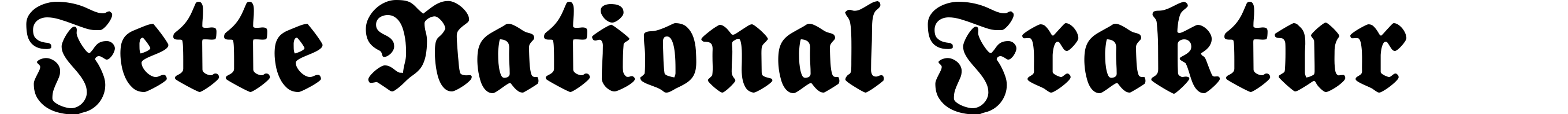 Fette National Fraktur