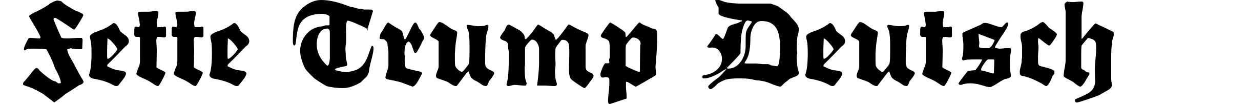 Fette Trump Deutsch