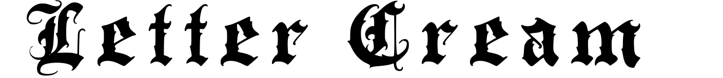 Letter Cream