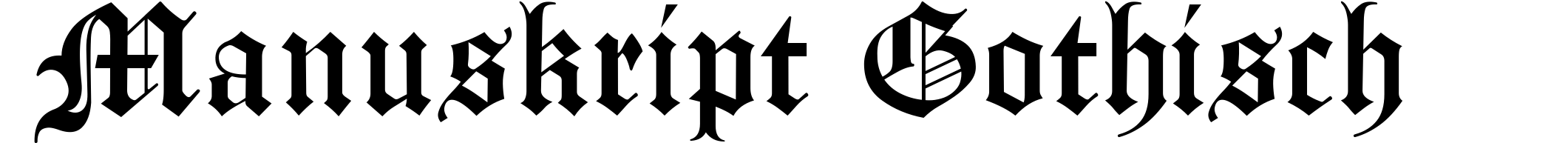 Manuskript Gothisch