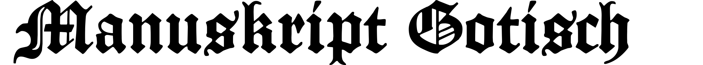 Manuskript Gotisch